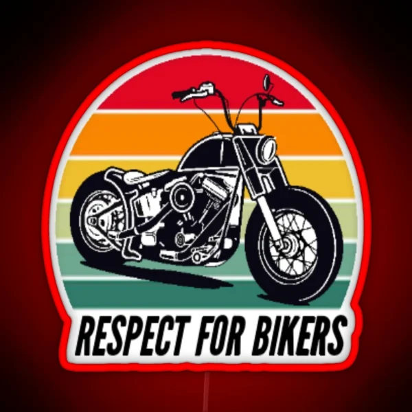 Respect For Bikers RGB Neon Sign