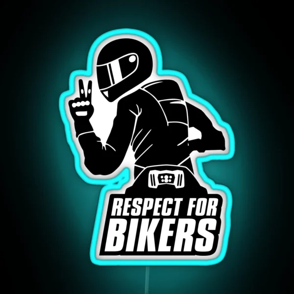 Respect For Bikers Yamaha MT 09 Black RGB Neon Sign