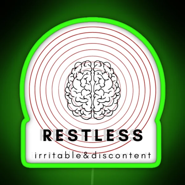 Restless Irritable And Discontent RGB Neon Sign