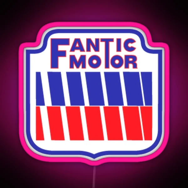 Retro Fantic Dirtbike Logo RGB Neon Sign