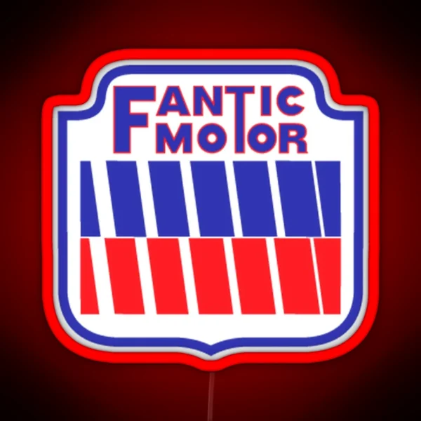 Retro Fantic Dirtbike Logo RGB Neon Sign