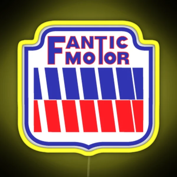 Retro Fantic Dirtbike Logo RGB Neon Sign