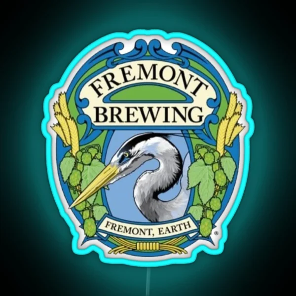 Retro Fremont Brewing Company Beer RGB Neon Sign