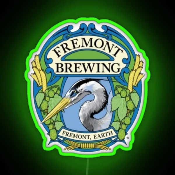 Retro Fremont Brewing Company Beer RGB Neon Sign