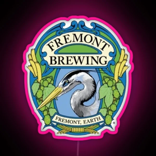 Retro Fremont Brewing Company Beer RGB Neon Sign