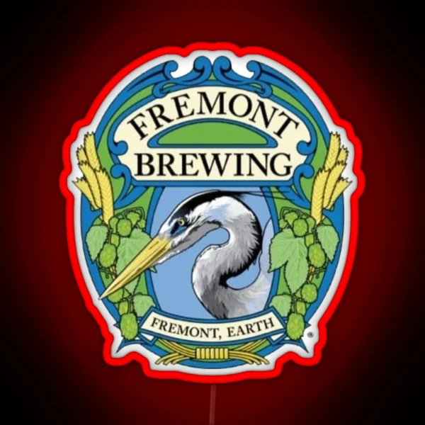 Retro Fremont Brewing Company Beer RGB Neon Sign