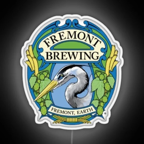 Retro Fremont Brewing Company Beer RGB Neon Sign