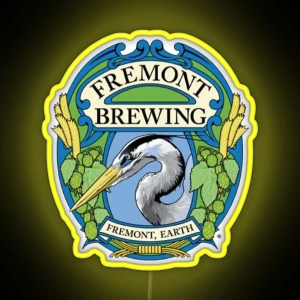 Retro Fremont Brewing Company Beer RGB Neon Sign