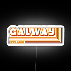 Retro Galway Ireland Traveler RGB Neon Sign