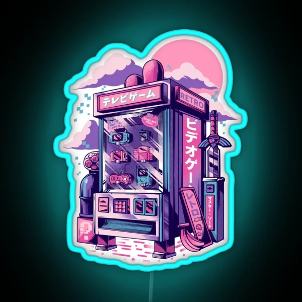 Retro Gaming Machine RGB Neon Sign