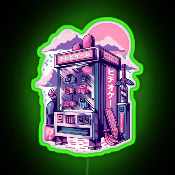 Retro Gaming Machine RGB Neon Sign