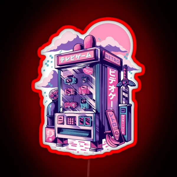 Retro Gaming Machine RGB Neon Sign
