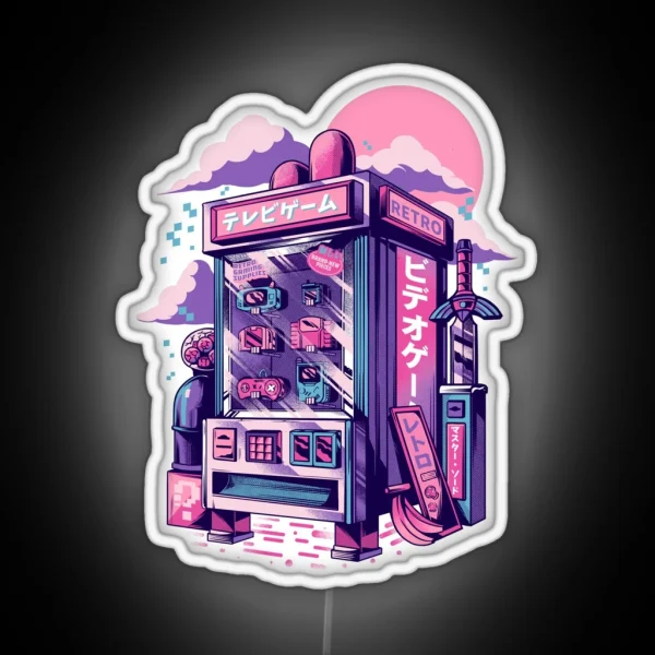 Retro Gaming Machine RGB Neon Sign