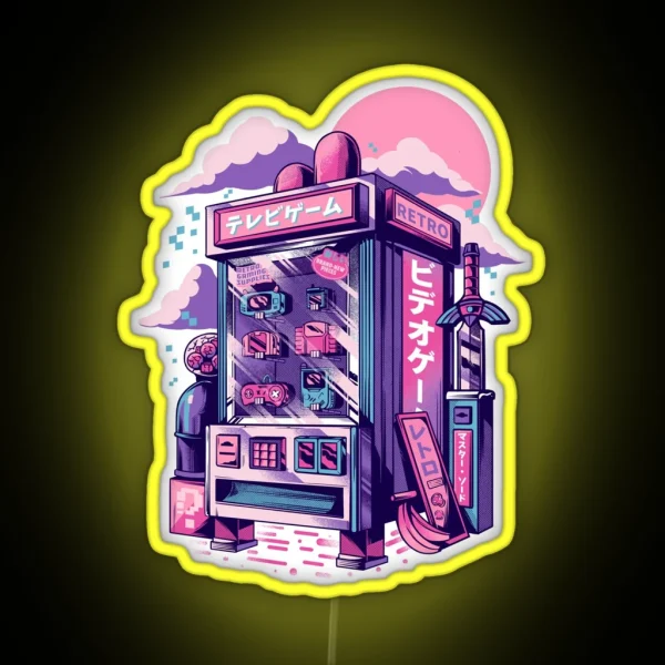 Retro Gaming Machine RGB Neon Sign