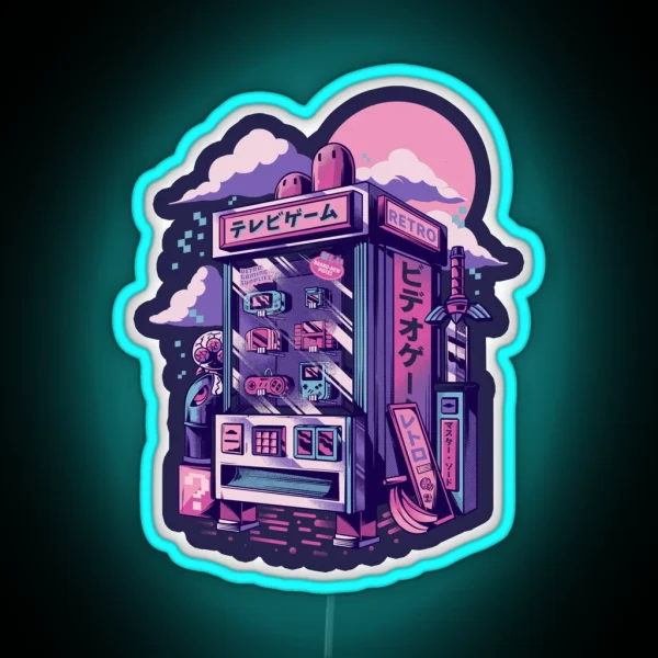 Retro Gaming Machine RGB Neon Sign
