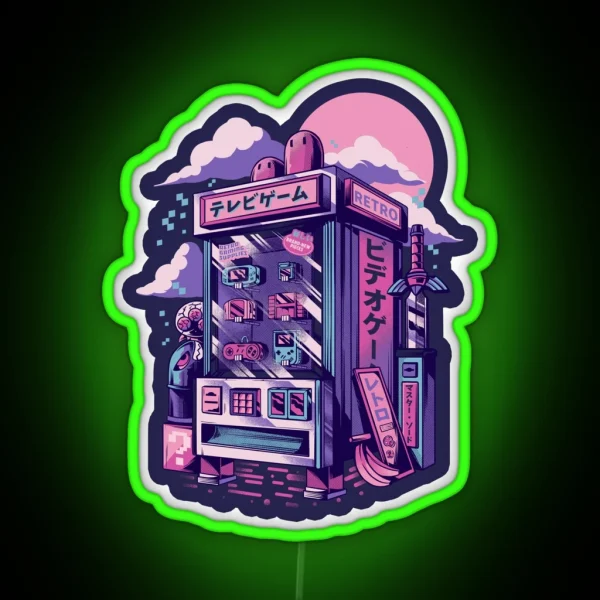 Retro Gaming Machine RGB Neon Sign