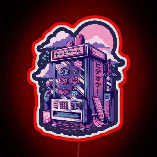 Retro Gaming Machine RGB Neon Sign