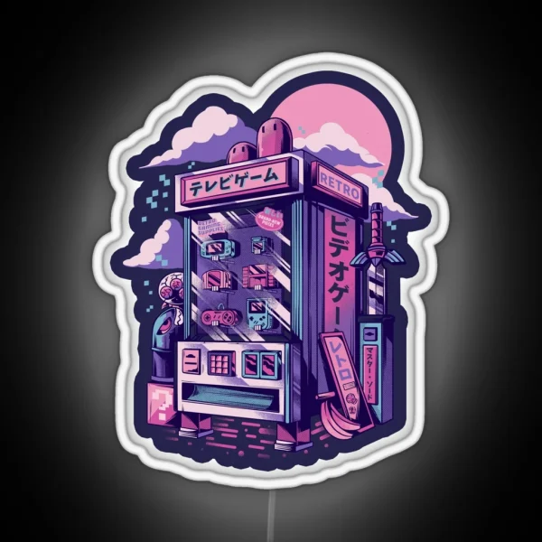 Retro Gaming Machine RGB Neon Sign