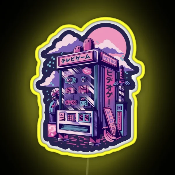 Retro Gaming Machine RGB Neon Sign