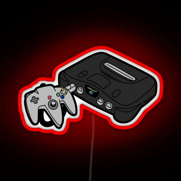 Retro Gaming N64 RGB Neon Sign