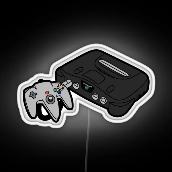 Retro Gaming N64 RGB Neon Sign