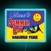 Vintage-inspired RGB neon sign decor for retro summer beach lovers