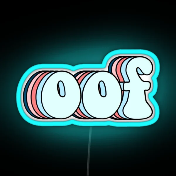 Retro Oof RGB Neon Sign