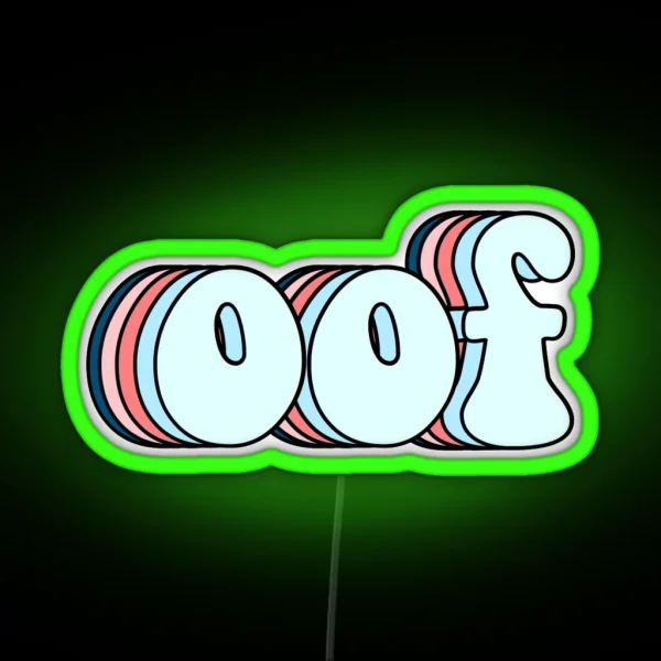 Retro Oof RGB Neon Sign