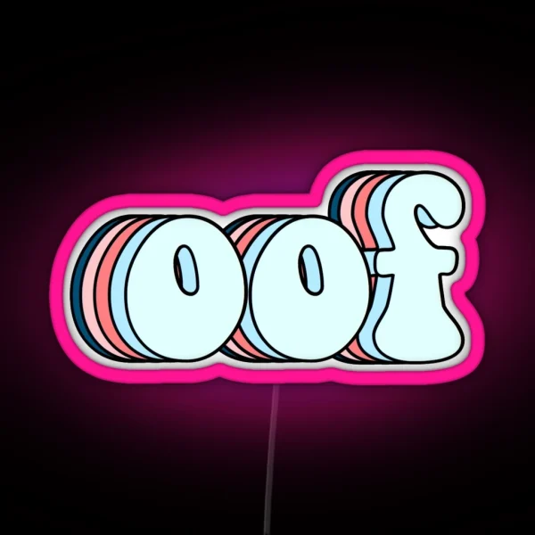 Retro Oof RGB Neon Sign