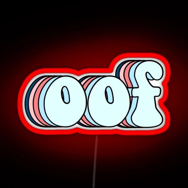 Retro Oof RGB Neon Sign
