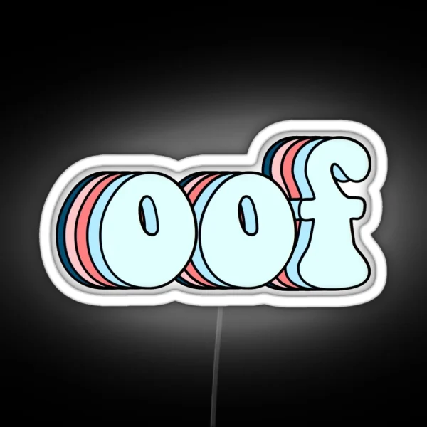 Retro Oof RGB Neon Sign