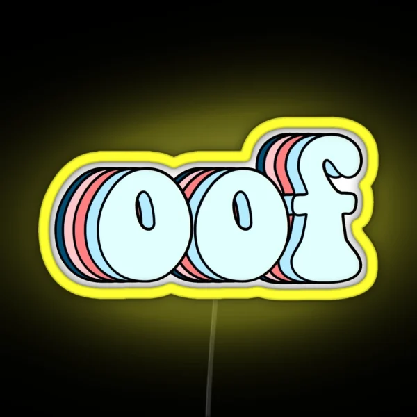 Retro Oof RGB Neon Sign