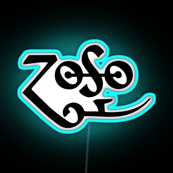 Retro Rock Musical Zoso RGB Neon Sign