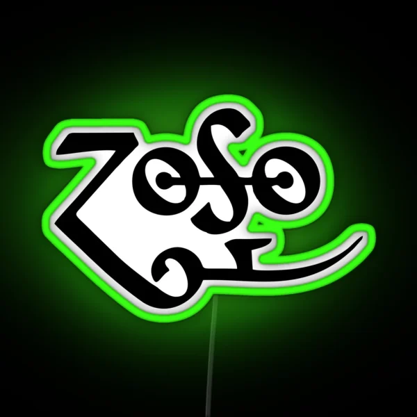 Retro Rock Musical Zoso RGB Neon Sign