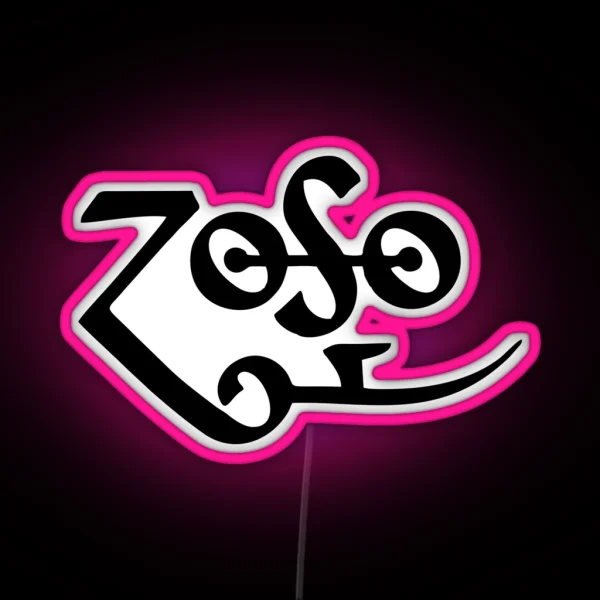 Retro Rock Musical Zoso RGB Neon Sign