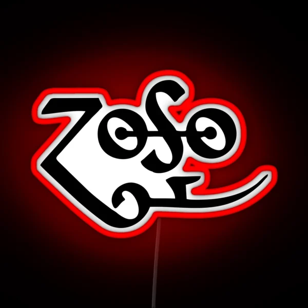 Retro Rock Musical Zoso RGB Neon Sign