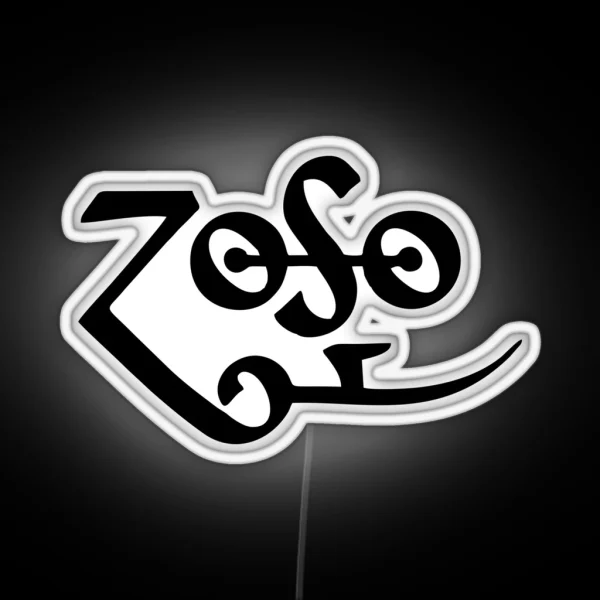 Retro Rock Musical Zoso RGB Neon Sign