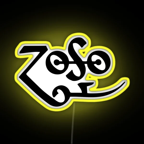 Retro Rock Musical Zoso RGB Neon Sign