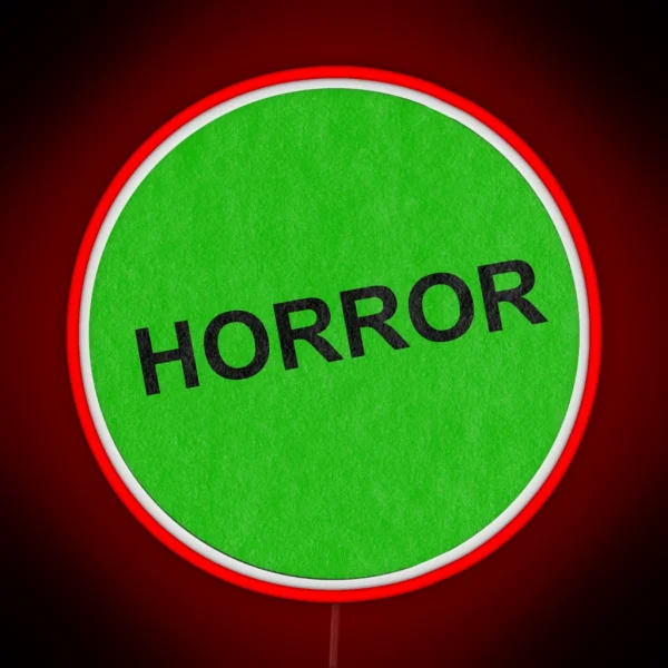 Retro VHS Horror RGB Neon Sign