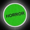 Vintage Horror Movie Inspired Neon Sign with Retrofuturistic RGB Glow