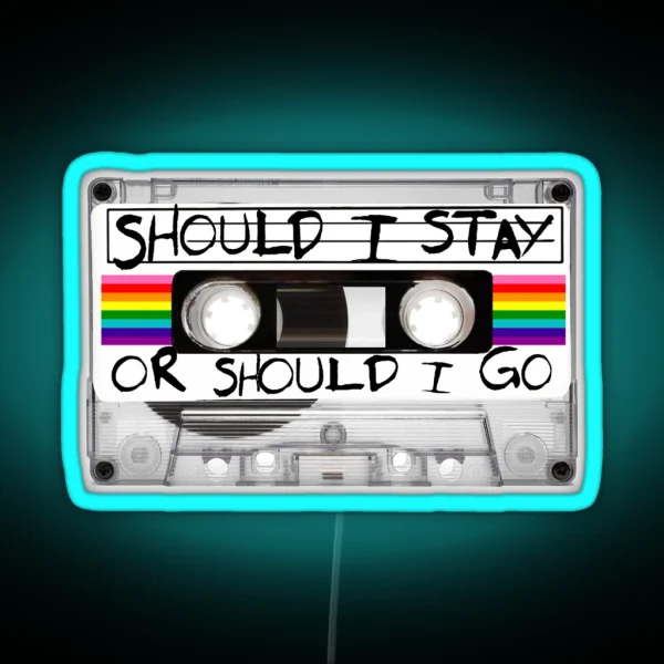 Retro Vintage Cassette Tape 80s Stranger RGB Neon Sign