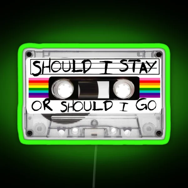 Retro Vintage Cassette Tape 80s Stranger RGB Neon Sign