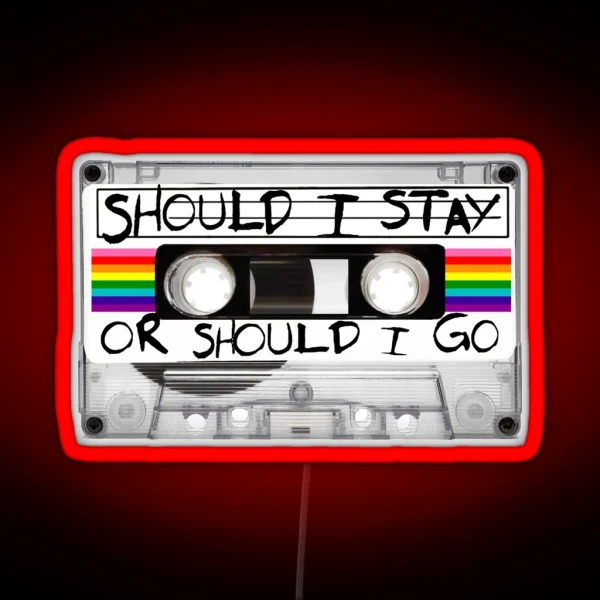 Retro Vintage Cassette Tape 80s Stranger RGB Neon Sign