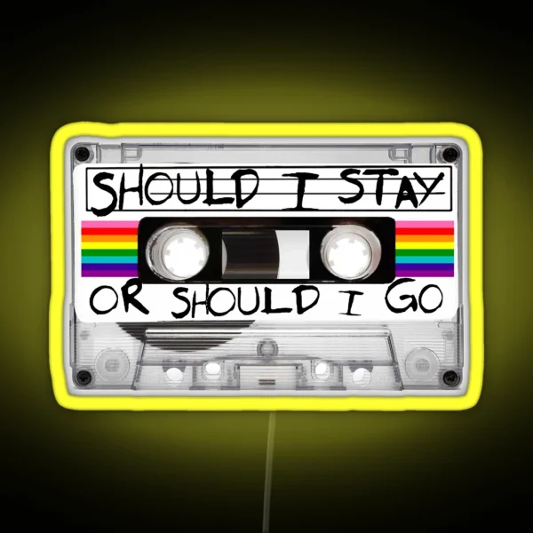 Retro Vintage Cassette Tape 80s Stranger RGB Neon Sign
