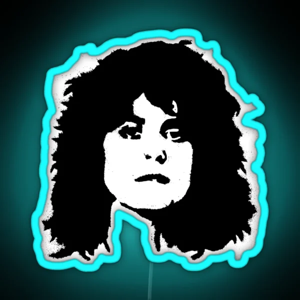 Retro Vintage Retro T Rex Marc Bolan Tribute RGB Neon Sign