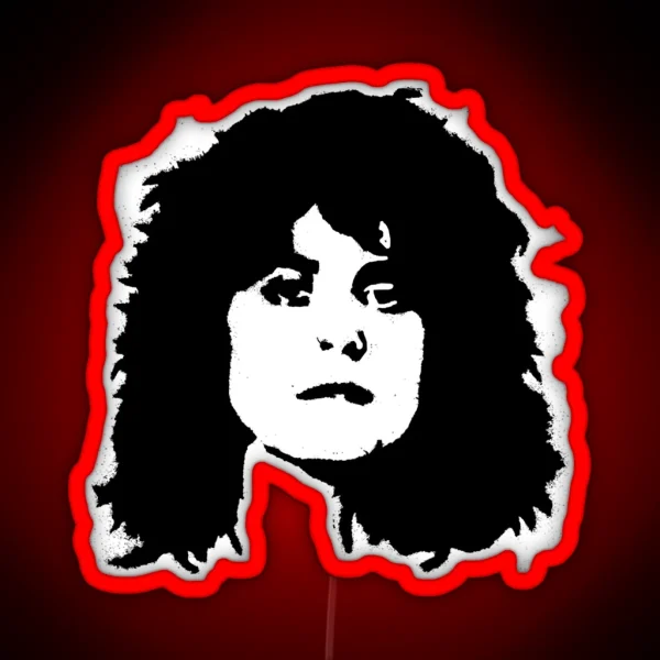 Retro Vintage Retro T Rex Marc Bolan Tribute RGB Neon Sign