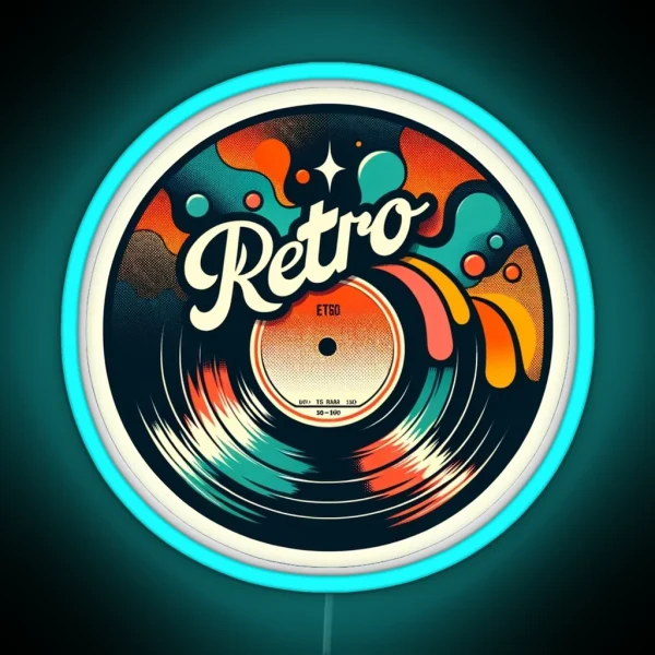 Retro Vinyl Led RGB Neon Sign