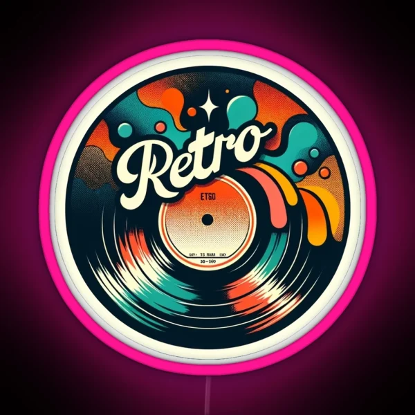 Retro Vinyl Led RGB Neon Sign