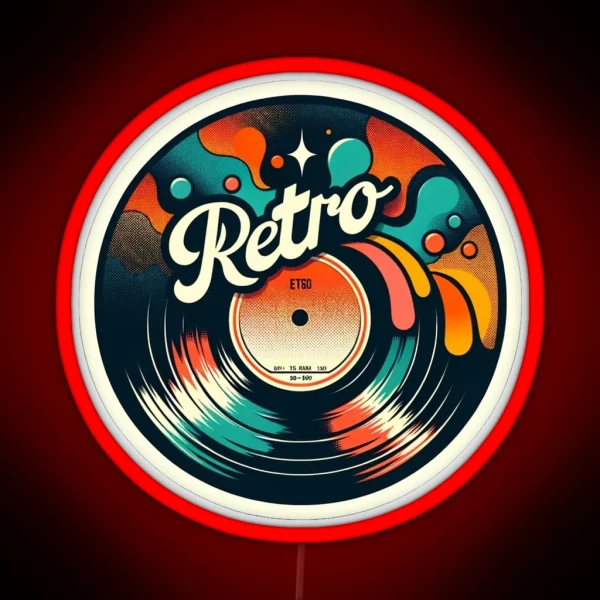 Retro Vinyl Led RGB Neon Sign