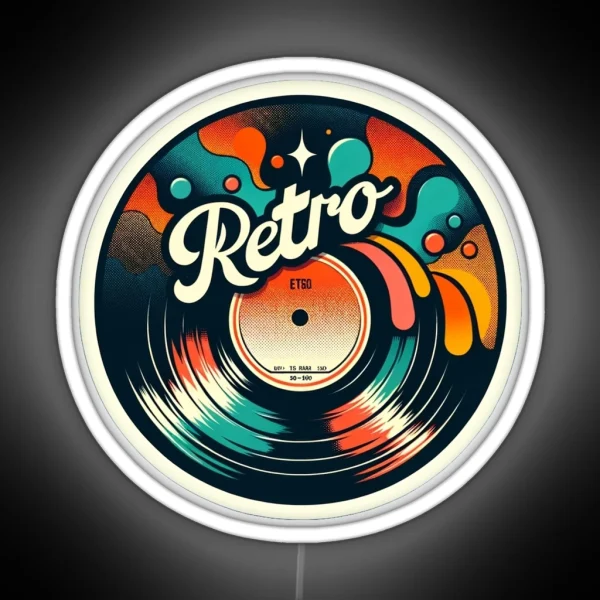 Retro Vinyl Led RGB Neon Sign